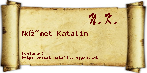 Német Katalin névjegykártya