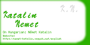katalin nemet business card