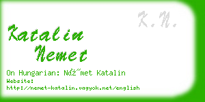 katalin nemet business card